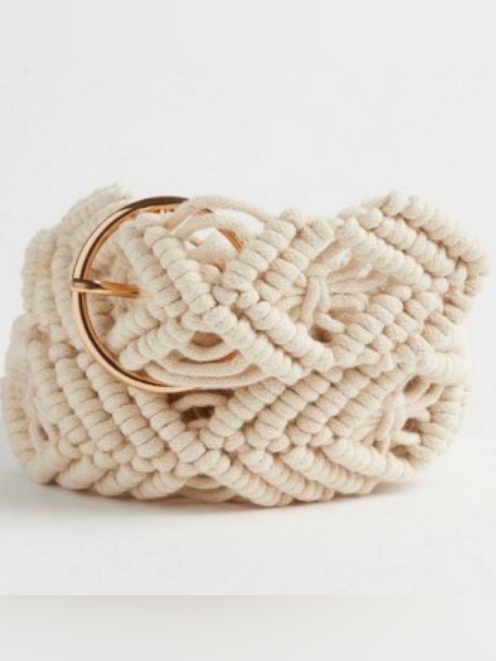 🆕 Crochet Denim Belt 1 1X 14 16 2 2X 18 20 NWT Torrid New! Ivory